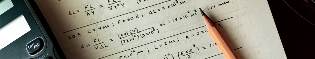 Matematikformler på papper